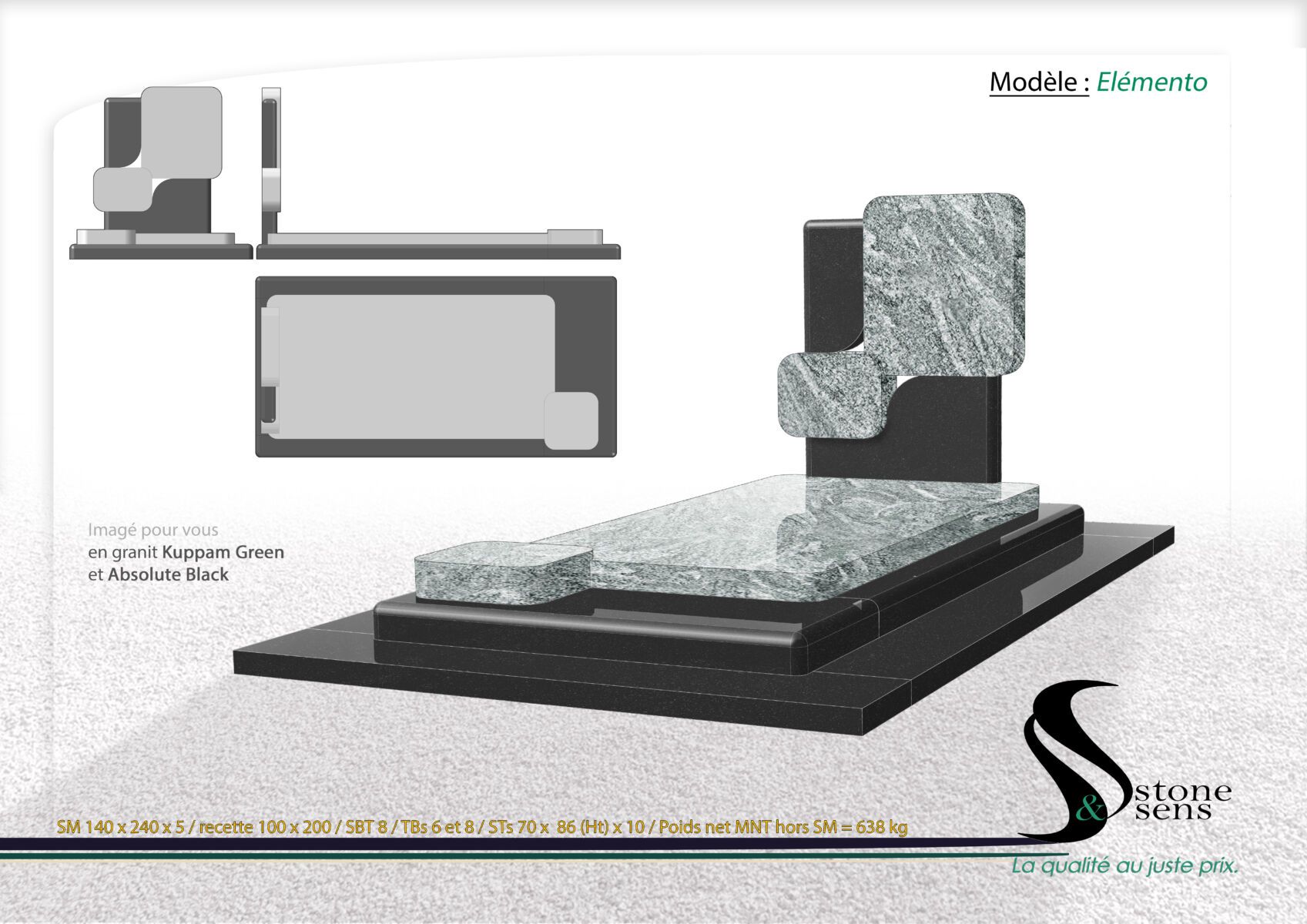 élémento stone et sens