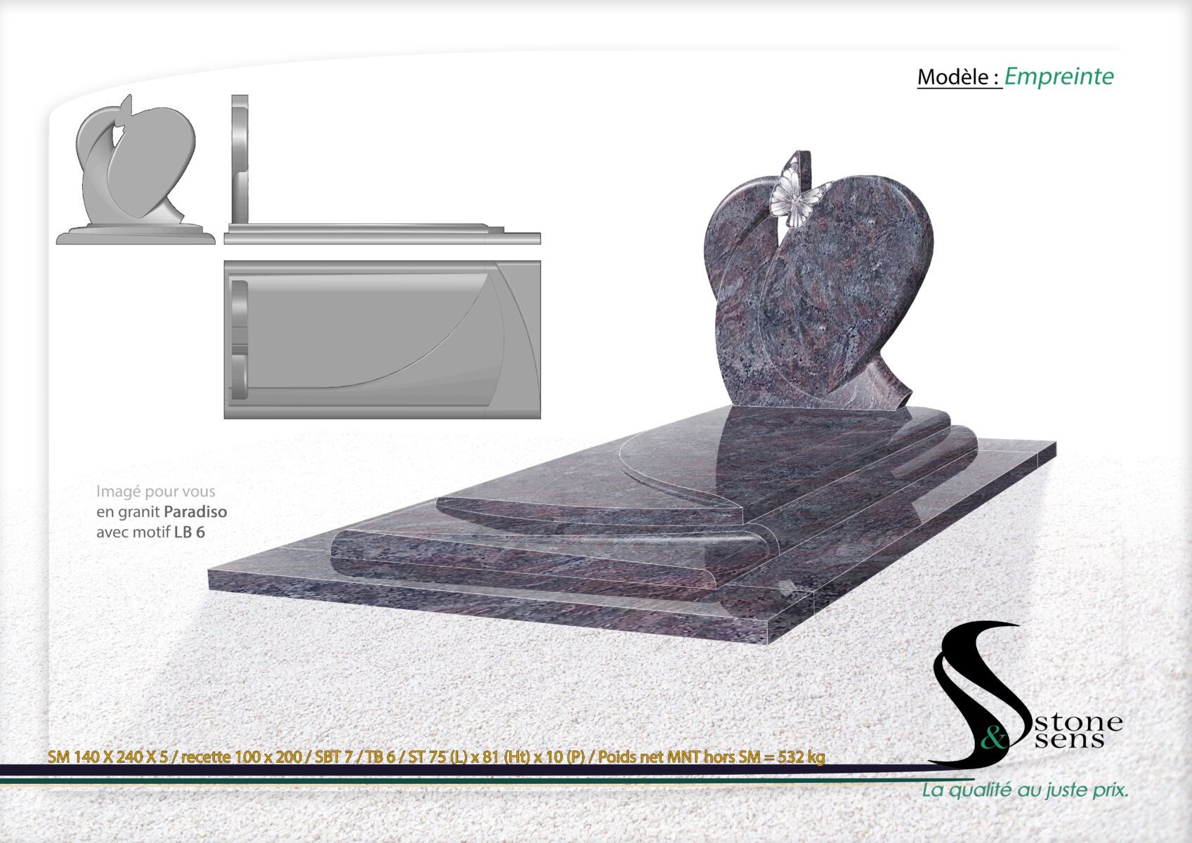 empreinte stone et sens